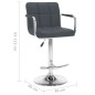Barhocker 2 Stk. Grau Kunstleder Barhocker 2 Stk. Grau Kunstleder