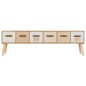 vidaXL TV-Schrank mit 6 Schubladen 130×30×40 cm Massivholz Kiefer vidaXL TV-Schrank mit 6 Schubladen 130×30×40 cm Massivholz Kiefer