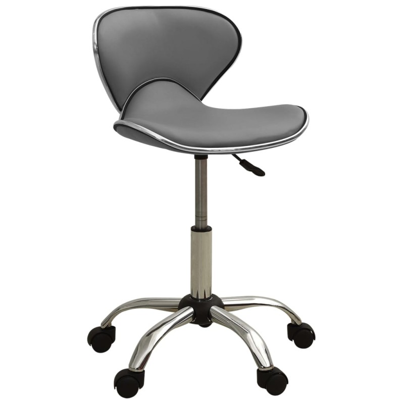 v Friseur Rollhocker Grau Kunstleder v Friseur Rollhocker Grau Kunstleder