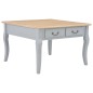 vidaXL Couchtisch Grau 80 x 80 x 50 cm Holz vidaXL Couchtisch Grau 80 x 80 x 50 cm Holz