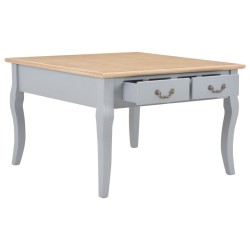 vidaXL Couchtisch Grau 80 x 80 x 50 cm Holz