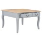 vidaXL Couchtisch Grau 80 x 80 x 50 cm Holz vidaXL Couchtisch Grau 80 x 80 x 50 cm Holz