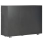 vidaXL Sideboard Hochglanz-Schwarz 107x35x80,5 cm vidaXL Sideboard Hochglanz-Schwarz 107x35x80,5 cm