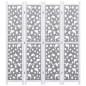vidaXL 4-teiliger Raumteiler Grau 140 x 165 cm Massivholz vidaXL 4-teiliger Raumteiler Grau 140 x 165 cm Massivholz