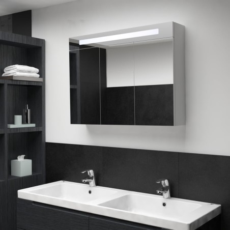 vidaXL LED-Spiegelschrank 50x13x70 cm