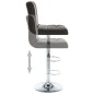 Barhocker 2 Stk. Braun Kunstleder Barhocker 2 Stk. Braun Kunstleder