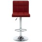 Barhocker 2 Stk. Weinrot Kunstleder Barhocker 2 Stk. Weinrot Kunstleder