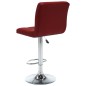 Barhocker 2 Stk. Weinrot Kunstleder Barhocker 2 Stk. Weinrot Kunstleder