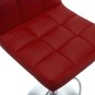 Barhocker 2 Stk. Weinrot Kunstleder Barhocker 2 Stk. Weinrot Kunstleder
