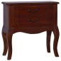 vidaXL Nachttisch Klassisch Braun 60x30x60 cm Massivholz Mahagoni vidaXL Nachttisch Klassisch Braun 60x30x60 cm Massivholz Mahagoni