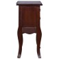 vidaXL Nachttisch Klassisch Braun 60x30x60 cm Massivholz Mahagoni vidaXL Nachttisch Klassisch Braun 60x30x60 cm Massivholz Mahagoni