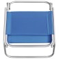 vidaXL Klappbare Strandstühle 2 Stk. Blau Stoff vidaXL Klappbare Strandstühle 2 Stk. Blau Stoff