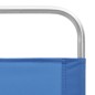 vidaXL Klappbare Strandstühle 2 Stk. Blau Stoff vidaXL Klappbare Strandstühle 2 Stk. Blau Stoff