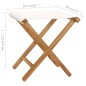 vidaXL Klappstühle 2 Stk. Teak Massivholz und Stoff Cremeweiß vidaXL Klappstühle 2 Stk. Teak Massivholz und Stoff Cremeweiß