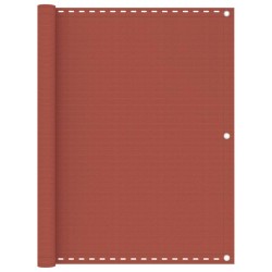 vidaXL Balkon-Sichtschutz Terracotta-Rot 120x300 cm HDPE