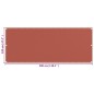 vidaXL Balkon-Sichtschutz Terracotta-Rot 120x300 cm HDPE