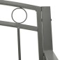 vidaXL Gartenbank 125 cm Stahl Grau vidaXL Gartenbank 125 cm Stahl Grau