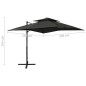 vidaXL Ampelschirm mit Lüftung 250x250 cm Anthrazit vidaXL Ampelschirm mit Lüftung 250x250 cm Anthrazit