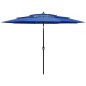 vidaXL Sonnenschirm mit Aluminium-Mast 3-lagig Azurblau 3 m vidaXL Sonnenschirm mit Aluminium-Mast 3-lagig Azurblau 3 m