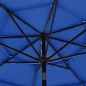 vidaXL Sonnenschirm mit Aluminium-Mast 3-lagig Azurblau 3 m vidaXL Sonnenschirm mit Aluminium-Mast 3-lagig Azurblau 3 m