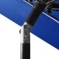 vidaXL Sonnenschirm mit Aluminium-Mast 3-lagig Azurblau 3 m vidaXL Sonnenschirm mit Aluminium-Mast 3-lagig Azurblau 3 m