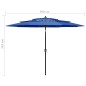 vidaXL Sonnenschirm mit Aluminium-Mast 3-lagig Azurblau 3 m vidaXL Sonnenschirm mit Aluminium-Mast 3-lagig Azurblau 3 m