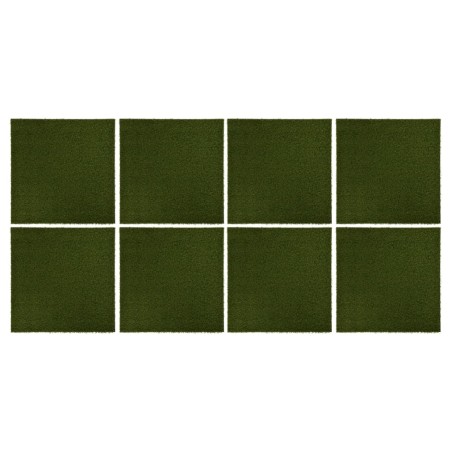 vidaXL Kunstrasen-Fliesen 8 Stk. 50x50x2,5 cm Gummi