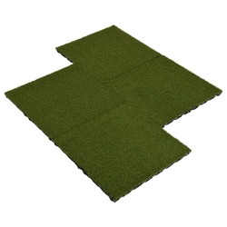 vidaXL Kunstrasen-Fliesen 8 Stk. 50x50x2,5 cm Gummi