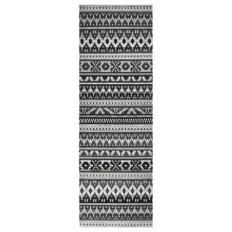 vidaXL Outdoor-Teppich Flachgewebe 80x250 cm Dunkelgrau vidaXL Outdoor-Teppich Flachgewebe 80x250 cm Dunkelgrau