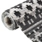 vidaXL Outdoor-Teppich Flachgewebe 80x250 cm Dunkelgrau vidaXL Outdoor-Teppich Flachgewebe 80x250 cm Dunkelgrau