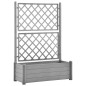 vidaXL Pflanzkübel mit Spalier 100x43x142 cm PP Steingrau vidaXL Pflanzkübel mit Spalier 100x43x142 cm PP Steingrau