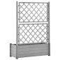 vidaXL Pflanzkübel mit Spalier 100x43x142 cm PP Steingrau vidaXL Pflanzkübel mit Spalier 100x43x142 cm PP Steingrau