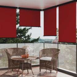 vidaXL Balkon-Seitenmarkise 122x250 cm Rot