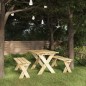 vidaXL Gartentisch 110x73x70 cm Kiefernholz Imprägniert vidaXL Gartentisch 110x73x70 cm Kiefernholz Imprägniert