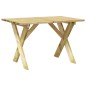 vidaXL Gartentisch 110x73x70 cm Kiefernholz Imprägniert vidaXL Gartentisch 110x73x70 cm Kiefernholz Imprägniert