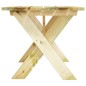 vidaXL Gartentisch 110x73x70 cm Kiefernholz Imprägniert vidaXL Gartentisch 110x73x70 cm Kiefernholz Imprägniert