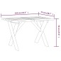 vidaXL Gartentisch 110x73x70 cm Kiefernholz Imprägniert vidaXL Gartentisch 110x73x70 cm Kiefernholz Imprägniert
