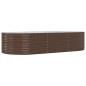 vidaXL Hochbeet Braun 291x140x68 cm Pulverbeschichteter Stahl vidaXL Hochbeet Braun 291x140x68 cm Pulverbeschichteter Stahl