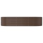 vidaXL Hochbeet Braun 291x140x68 cm Pulverbeschichteter Stahl vidaXL Hochbeet Braun 291x140x68 cm Pulverbeschichteter Stahl