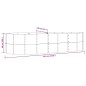 vidaXL Hochbeet Braun 291x140x68 cm Pulverbeschichteter Stahl vidaXL Hochbeet Braun 291x140x68 cm Pulverbeschichteter Stahl