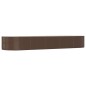 vidaXL Hochbeet Braun 447x140x68 cm Pulverbeschichteter Stahl vidaXL Hochbeet Braun 447x140x68 cm Pulverbeschichteter Stahl