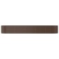 vidaXL Hochbeet Braun 447x140x68 cm Pulverbeschichteter Stahl vidaXL Hochbeet Braun 447x140x68 cm Pulverbeschichteter Stahl