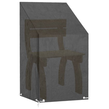 vidaXL Abdeckung für Gartenstuhl 8 Ösen 65x65x80/120 cm Polyethylen