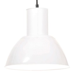 vidaXL Hängelampe 25 W Weiß Rund 28,5 cm E27