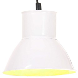 vidaXL Hängelampe 25 W Weiß Rund 17 cm E27