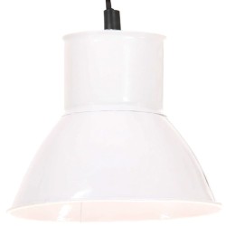 vidaXL Hängelampe 25 W Weiß Rund 17 cm E27
