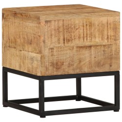 vidaXL Beistelltisch 30x30x33 cm Raues Mangoholz