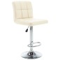 Barhocker 2 Stk. Creme Kunstleder Barhocker 2 Stk. Creme Kunstleder