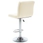 Barhocker 2 Stk. Creme Kunstleder Barhocker 2 Stk. Creme Kunstleder
