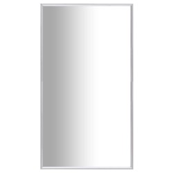 vidaXL Spiegel Silbern 80x60 cm